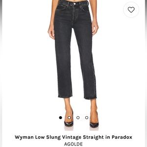 AGOLDE Wyman Low Slung Vintage Straight in Paradox - Size 25